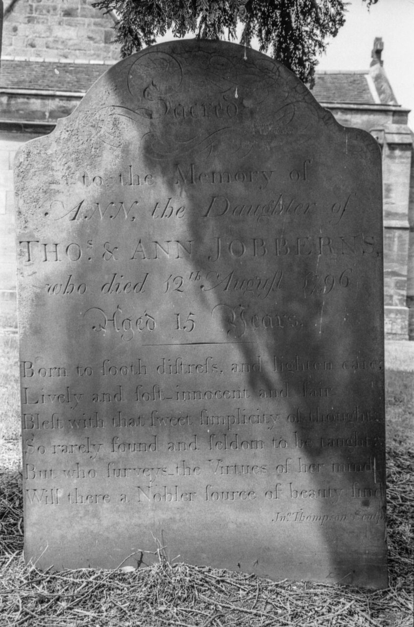 The grave of Ann Jobberns